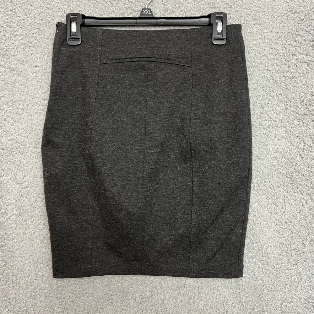 Zara Skirt Women M Pencil Dark Gray Outdoor Stretch Office Casual Business